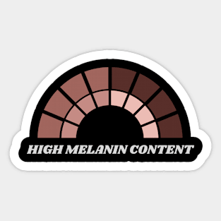 High Melanin Content - Palette Sticker